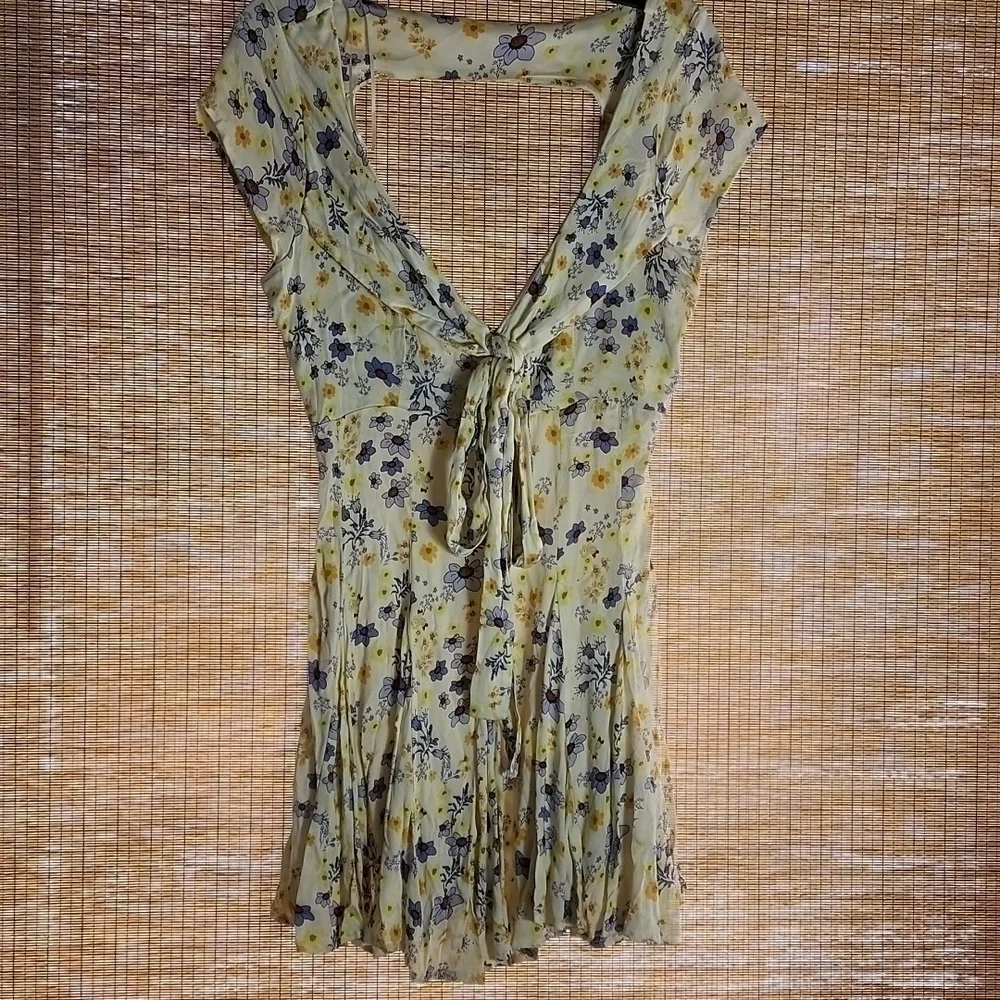 NWOT Free people Floral Mini Dress Junior Size - Picture 3 of 4